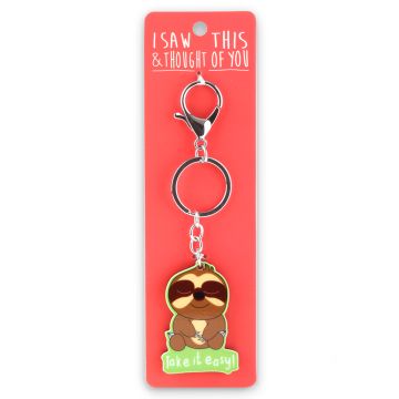 674001 - ISCZ01 - Keyring - ZOO - I saw this & thought of You - Luiaard