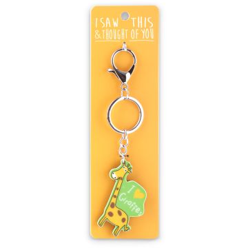  674003 - ISCZ03 - Keyring - ZOO - I saw this & thought of You - Giraffe