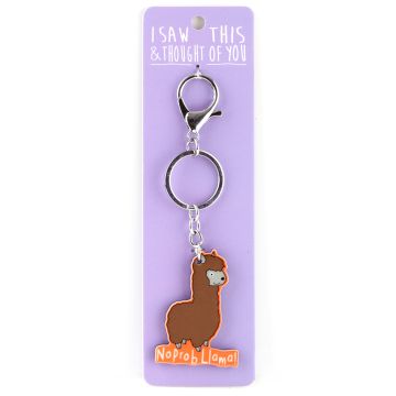  674009 - ISCZ09 - Keyring - ZOO - I saw this & thought of You - Lama