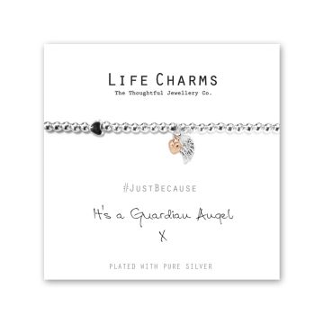 480201 - Life Charms - LC001BW - Just because - Guardian Angel