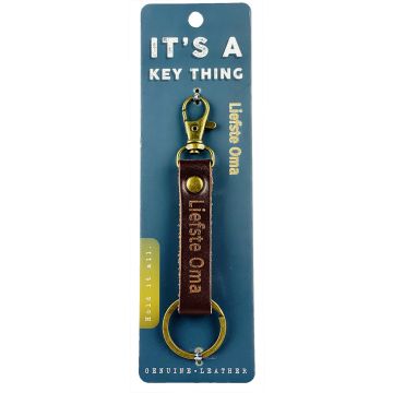 It's a key thing - KTD005 - sleutelhanger -   Liefste Oma