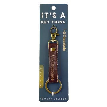 It's a key thing - KTD031 - sleutelhanger - I <3 CHOCOLADE