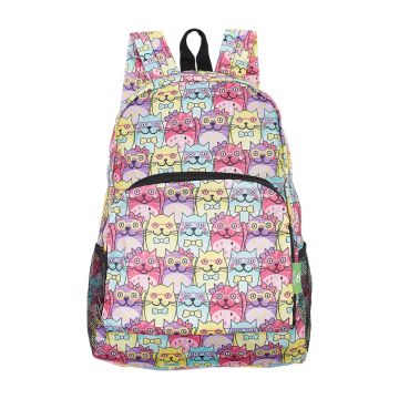 Eco Chic - Backpack - B58ME - Multiple - Glasses Cats  