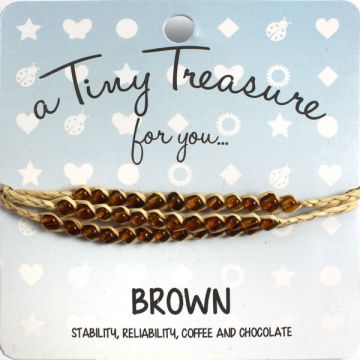 TT48 - Tiny Treasure armband Brown