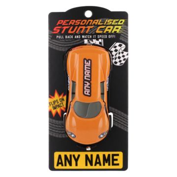 Personalised Stunt Car - Make Any Name - Orange (CA001)