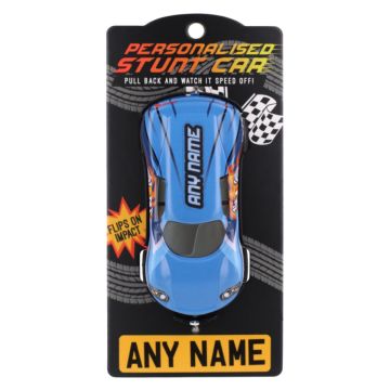 Personalised Stunt Car - Make Any Name - Blue (CA003)
