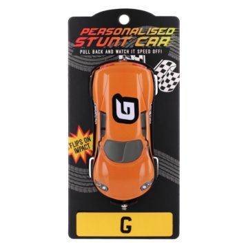 Personalised Stunt Car - Letter G (CA053)