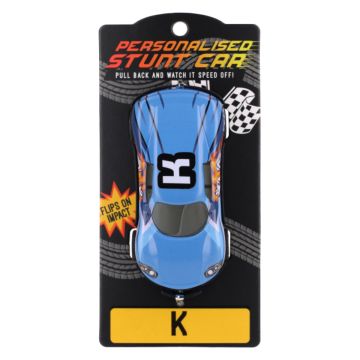 Personalised Stunt Car - Letter K (CA083)