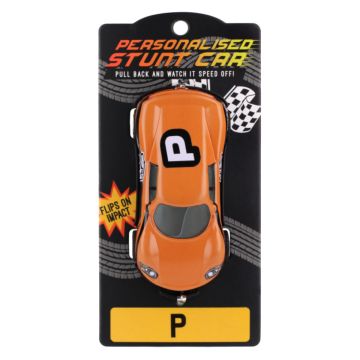 Personalised Stunt Car - Letter P (CA113)