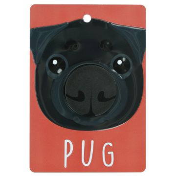 Hondenriemhanger (Pooch Pal) - DL96 - Pug - Black
