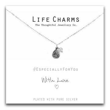 Life Charms - EFY015N - Verzilverd collier - Lotus