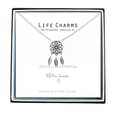 480659 - Life Charms - ELJN0059 - Necklace Silver Dream Catcher