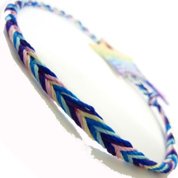 ST Friendship Bracelet - D1 Blue/Pink/Purple