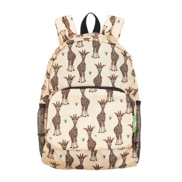 Eco Chic - Mini Backpack - G32BG - Beige- Giraffes