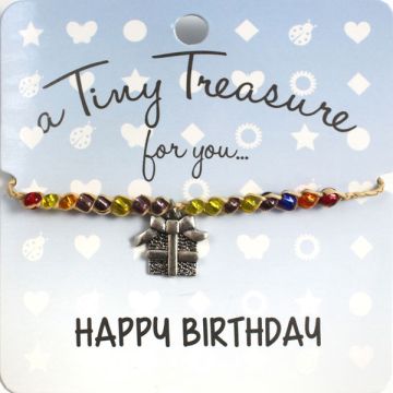 TT49 - Tiny Treasure armband Happy Birthday
