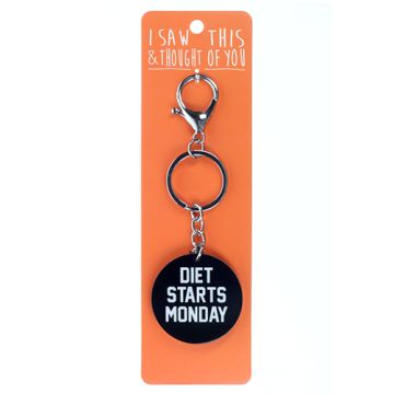 Sleutelhanger - I saw this & thought of You - Diet starts today