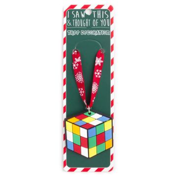 ISXM0084- Tree Decoration - Rubix Cube
