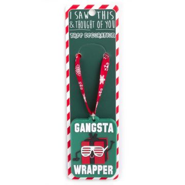 ISXM0118 Tree Decoration - Gangsta Wrapper