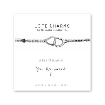 480213 - Life Charms - LC013BW - Just because - You are Loved