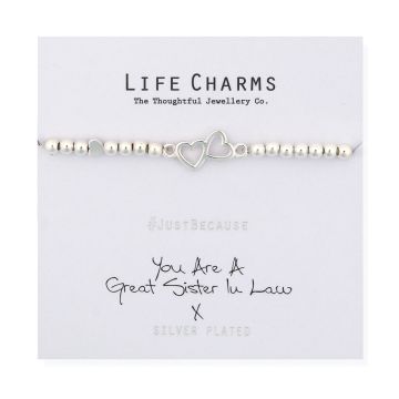480281 Life Charms - LC081BW - Just because - You are a Great Sister in Law