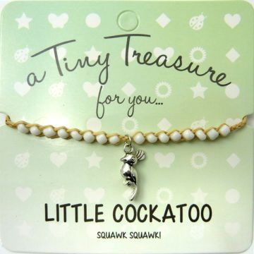 TT105- Tiny Treasure armband Little Cockatoo