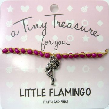TT130- Tiny Treasure armband Little Flamingo