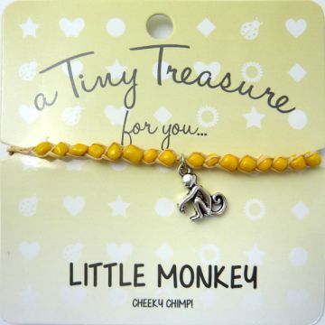 TT115- Tiny Treasure armband Little Monkey