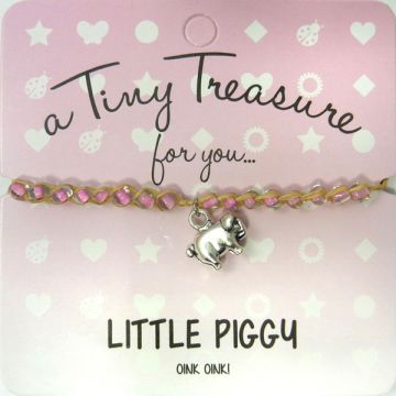 TT129- Tiny Treasure armband Little Piggy