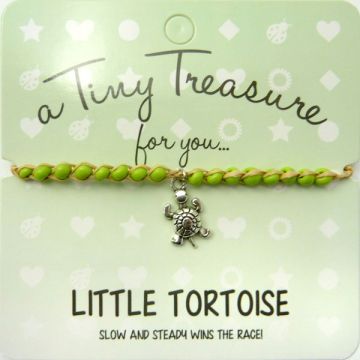 TT107- Tiny Treasure armband Little Tortoise - Schildpad