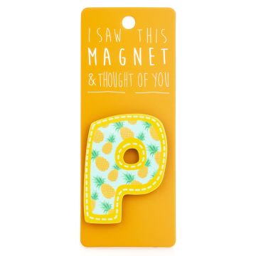 I saw this Magnet and .... - MA036 - Letter P