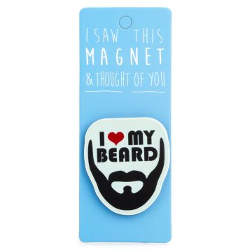 I saw this Magnet and .... - MA073 - I ♥ My Beard