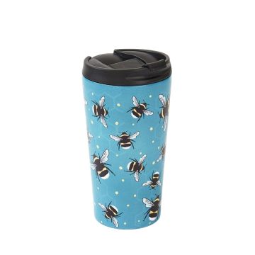 Eco Chic - The Travel Mug  (thermosbeker) - N01 - Blue - Bumble Bee 