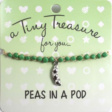 TT64 - Tiny Treasure armband Peas in a pod