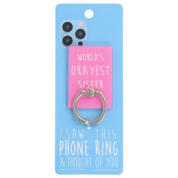 Phone Ring Holder - PR024 - I Saw this & thought of You - Sister