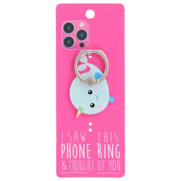 Phone Ring Holder - PR059 - I Saw This Phone Ring - Narwhal