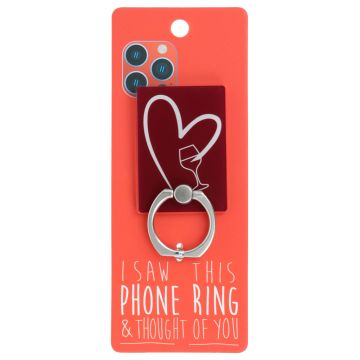 Phone Ring Holder _ PR133 - I Saw This Phone Ring - Wine