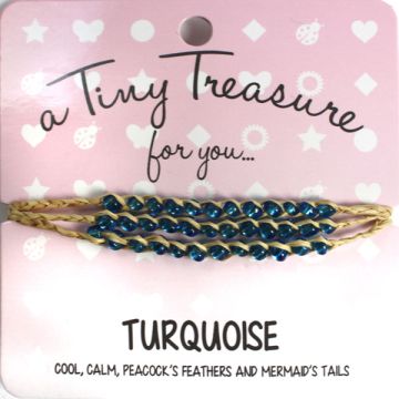 TT34 - Tiny Treasure armband Turquoise